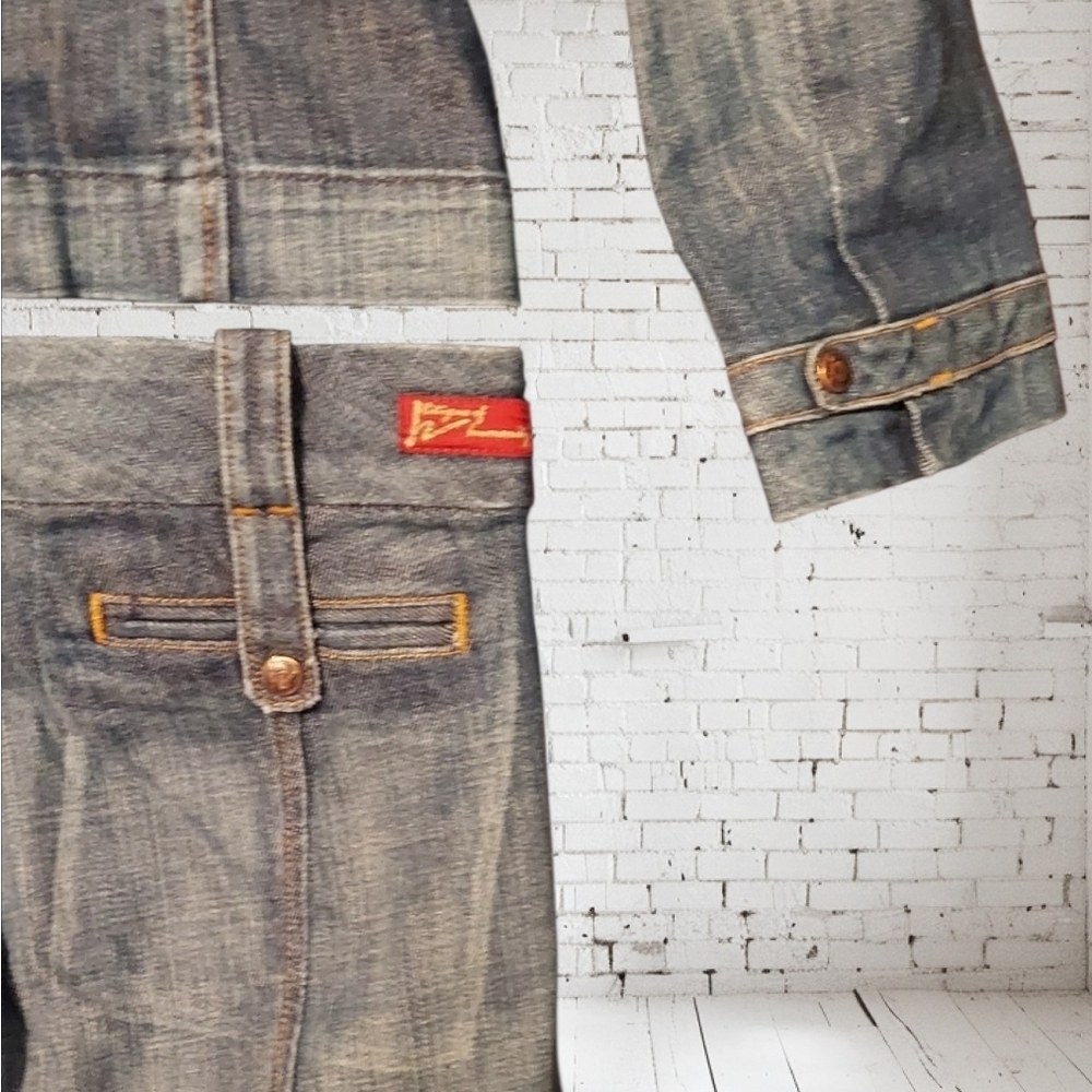 NWT 2 PC Citizens Of Humanity Blue Denim Set ~JACKET sz 10 JEANS sz 29 - Picture 8 of 10